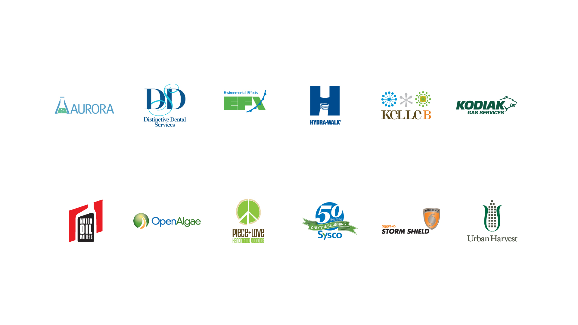 An assortment of logos